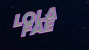 Huge meat creames pervy cutie Lola Faes' face after raw anal pounding!