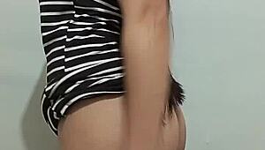 stepdaughter caught fingering right in front of step dad