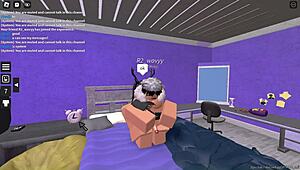 Rich Slut Gets Pounded Hard by a Roblox Fan in Wild Action