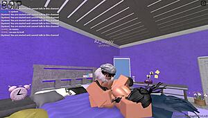 Rich Slut Gets Pounded Hard by a Roblox Fan in Wild Action