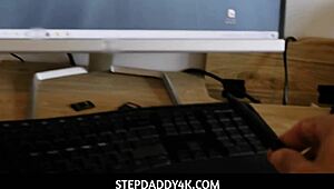 stepdaddy4k got me, petite 18+ blonde, drilled hard on thanksgiving