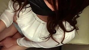 Japanese Amateur with Big Tits Rides in Raw Footage