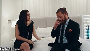 Horny Brunette Fulfills Deep Desires Outdoors