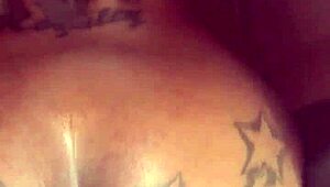 Sloppy blowjob on big black cock leads to bareback fucking and creampie