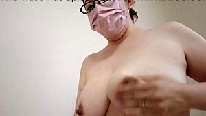 Nasty Housewife Masturbating Wildly with Big Tits on Display!