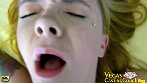 Feeling wild with solo POV masturbation and deep throat. Then riding cock in cowgirl with loud moans!