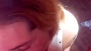 Morning craving, she begs for cum in mouth