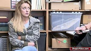 Shoplifter Kate gets pounded hard by LP in wild sex.