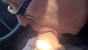 break time turns into deepthroat action with a busty bbw swallowing everything