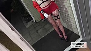 Huge meat creames pervy cutie Lola Faes' face after raw anal pounding!