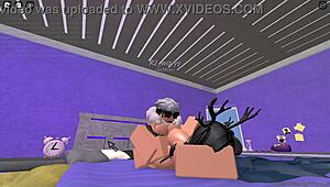 Rich Slut Gets Pounded Hard by a Roblox Fan in Wild Action