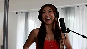 busty asian nicole doshi rips clothes for intimate orgasm with victor ray 😈