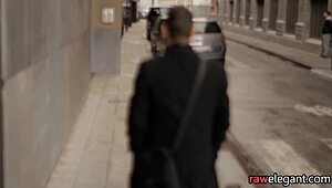 Glamorous European Babe Receives Relaxing Massage on Sofa