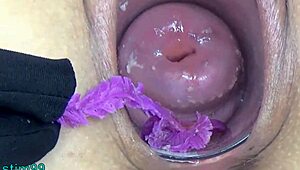 Mature Milf's Wild Cervix Play with Japanese Endoscope Cam!