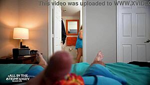 Stepmom's Bikini on Vacation Got Me Hard, So She Helped Me Finish