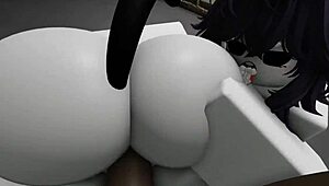 I join an intense trio with two submissives and big black cocks