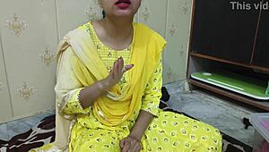 Father-in-law engages in intense sex with stepdaughter on a USA ranch with Hindi audio.