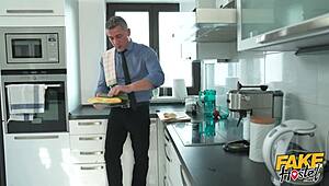 man, that fake hostel threesome was wild with blonde licking creampie from ebony pussy