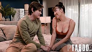 迪·威廉姆斯教继子泰勒和莉莉丝三人肛交