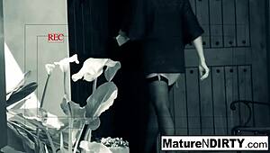 Wow, caught brunette milf secretly masturbating! How wild is her hardcore fucking?