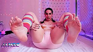 pink slut jamie gaymer in dildo play