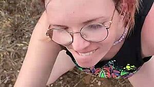 Petite Milf Couple Does Homemade Blowjob Outdoors In Nature During Cyprus Trip. She Sucks Me Wildly.