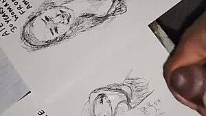 Covering Women's Tits with Cum in Quick Sketch Massage, Hell Yeah!