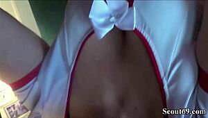 German hooker caught raw on street