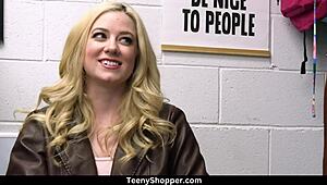 Petite River Lynn in Bikini Gets Hardcore Encounter with Burglar Will Pounder