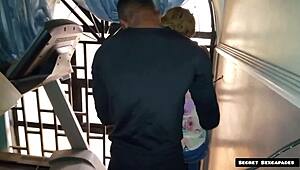 gym instructor seduced by big ass 45 years old client fucks her horny pussy with his bbc 😏