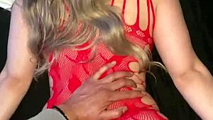 Big Booty White Girl Rides Huge Black Cock In Lingerie