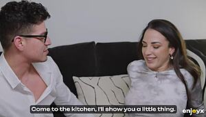 Dinner's off, but Medusa and Jason Carrera are fucking in the kitchen with her bent over