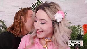 90-pound slut sweet sophia takes bryan gozzlings big dick up her ass