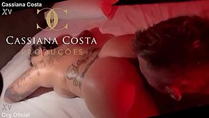 Watch Cassiana Costa take it hard in doggystyle! So intense!