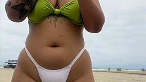 The Cheeze Seller Kept Starin At My Pussy On The Beach