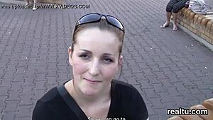 glamorous czech kitten tempted in mall, then drilled hard in pov blowjob