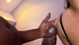 big cock fucks married neighbor without condom while husband works