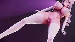 bitch knight performs mmd dance routine