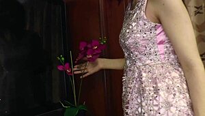 I am a redhead cutie stripping in white stockings