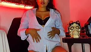 I play with my tight pussy watch how i penetrate myself with my dildo and cum - bluee official