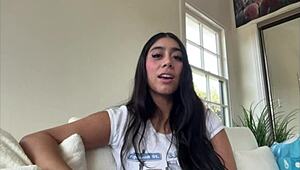 Violet Myers dives deeper in steamy backstage interracial action