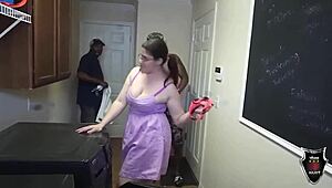 Vicky Verona bent over for double penetration by Fred Nutz