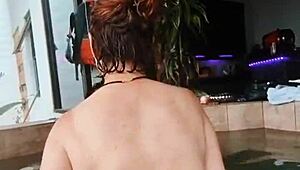 The wife comforts her husband's friend with some steamy sex.