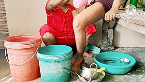 desi moms banging neighbor boys in wild amateur action