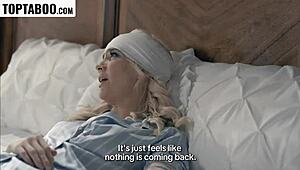 Wife's friend misses cock in mouth for taboo teen blowjob