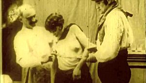 vintage granny still looks good for her age in retro action