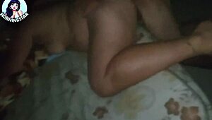 early morning scene with a woman on the bed edge