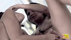 Sultry babe climaxes dreaming of lesbian action in high heels 😍