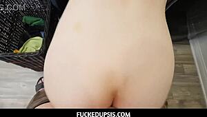 Fuckedupsis - Stepbrother And Stepsister Sex After Fight In Laundry Room