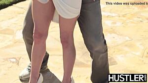 Tender Babe Alana Summers Deepthroats And Gets Outdoor Fucked